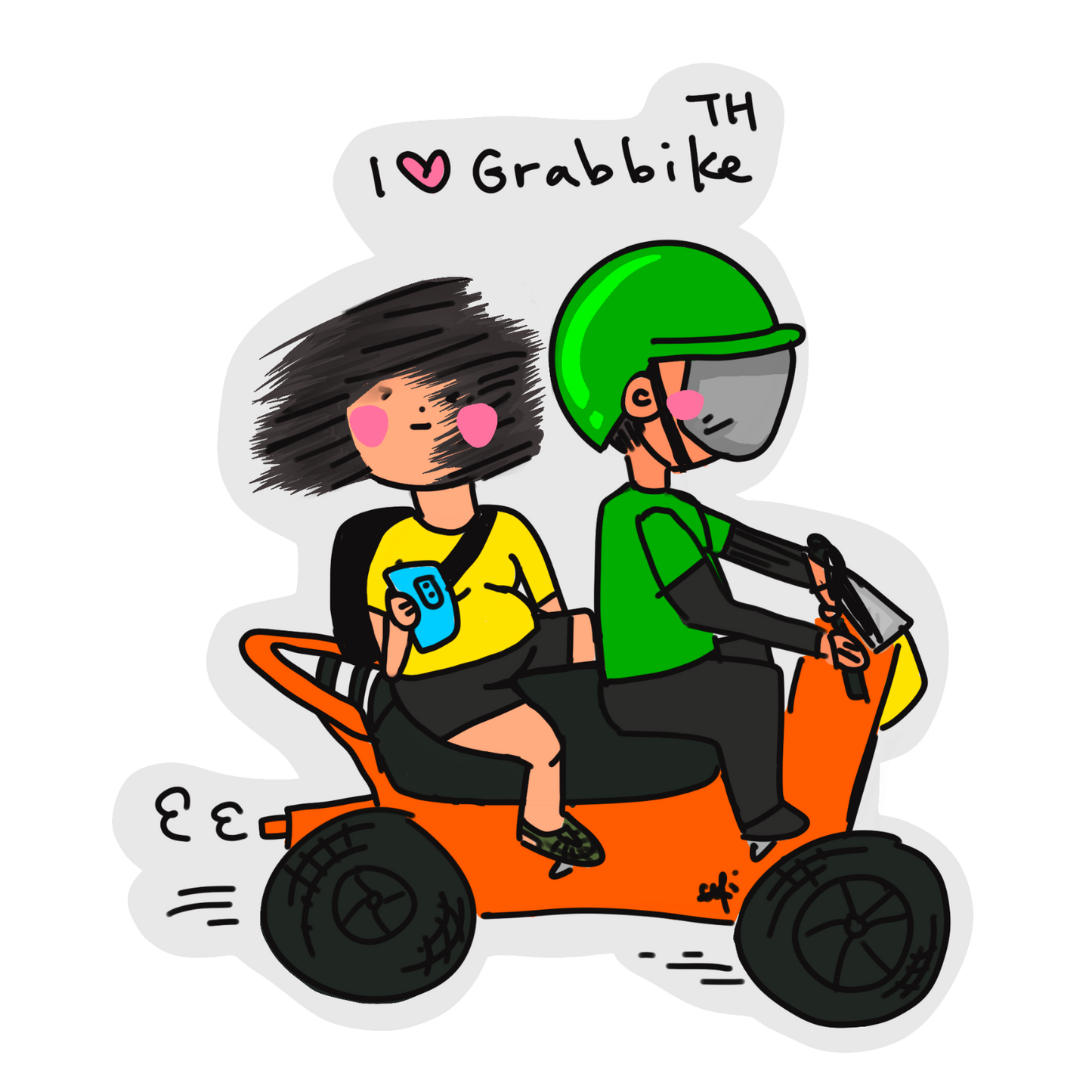 i love grab bike TH