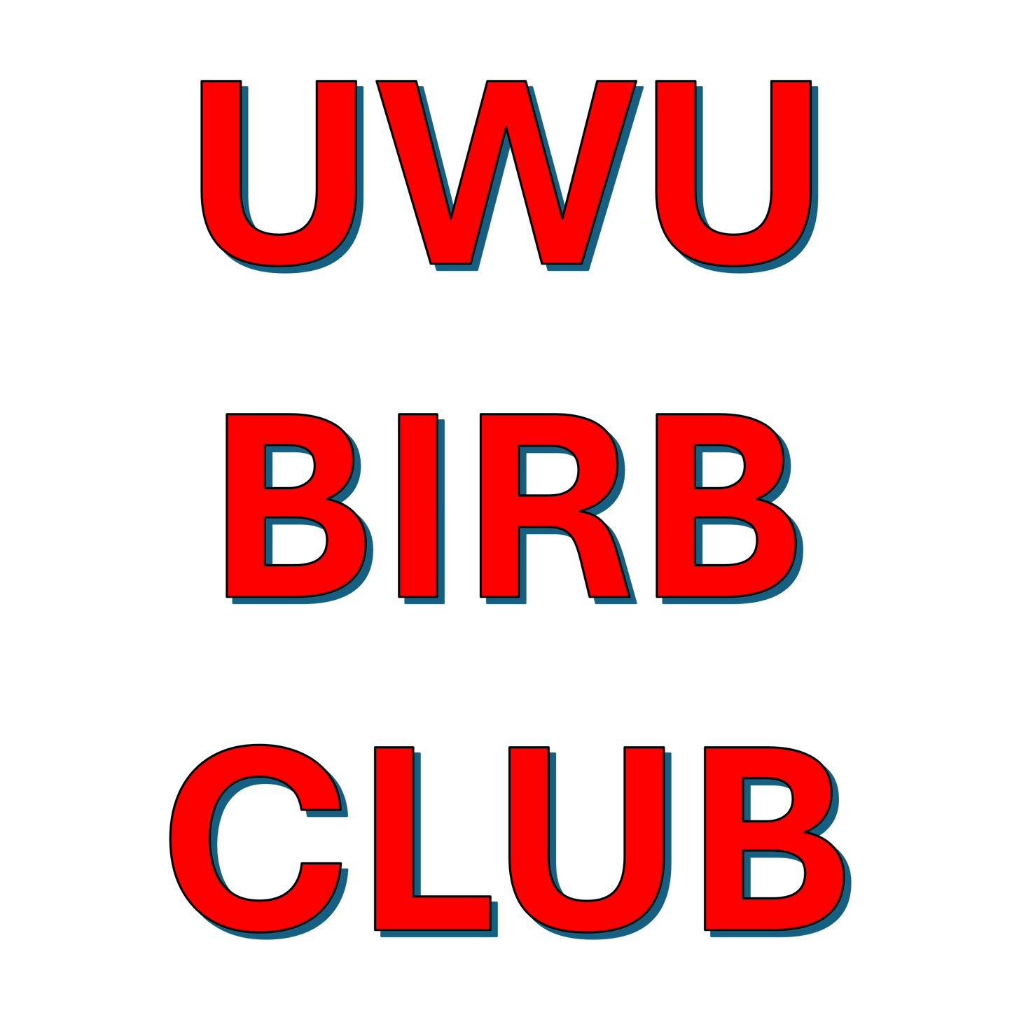 uwu birb club (short sleeve t-shirt)